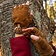 Epic Armoury Fingerlose Handschuhe aus Wildleder, braun - Celtic Webmerchant