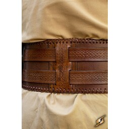 Waist belt Celtic knots, brown - Celtic Webmerchant