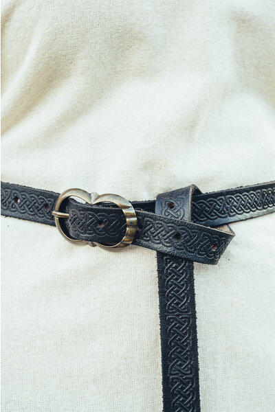 Ceinture celtique Fionn, noir - Celtic Webmerchant
