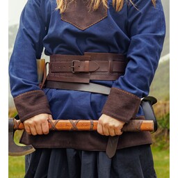 Ceinture viking Sigrid, marron foncé - Celtic Webmerchant