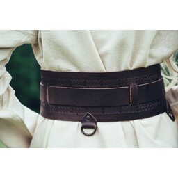 Ceinture viking Sigrid, marron foncé - Celtic Webmerchant