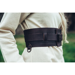 Viking riem Sigrid, donkerbruin - Celtic Webmerchant