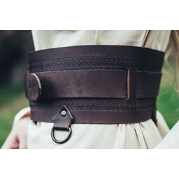 Ceinture viking Sigrid, marron foncé - Celtic Webmerchant