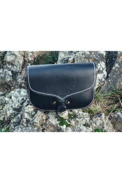 Sac viking Vegvisir, noir - Celtic Webmerchant