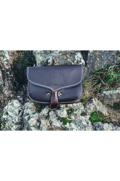 Celtic taske triquetra, brun - Celtic Webmerchant