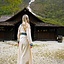 Sukienka Viking Lagertha, naturalna niebieska - Celtic Webmerchant