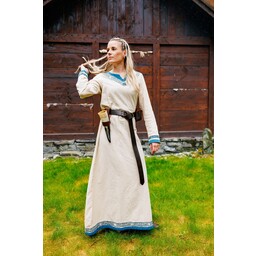 Vestido vikingo Ladgerda, azul natural - Celtic Webmerchant