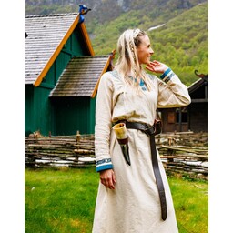 Viking kjole Lagertha, naturblå - Celtic Webmerchant