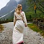 Viking jurk Lagertha, naturel-rood - Celtic Webmerchant