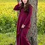 Vestido medieval temprano Aelswith, rojo - Celtic Webmerchant