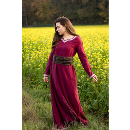 Frühes mittelalterliches Kleid Aelswith, rot - Celtic Webmerchant