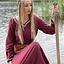 Vestido medieval temprano Aelswith, rojo - Celtic Webmerchant