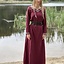 Tidig medeltida klänning aelswith, röd - Celtic Webmerchant