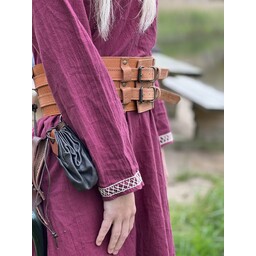 Early medieval dress Aelswith, red - Celtic Webmerchant