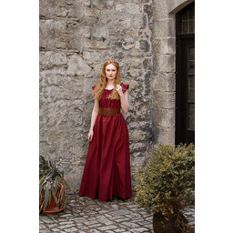 Medeltida klänning Clara, röd - Celtic Webmerchant