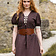 Leonardo Carbone Medieval Summer Dress Denise, Brown - Celtic Webmerchant