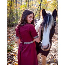 Renaissance dress with short sleeves, red - Celtic Webmerchant