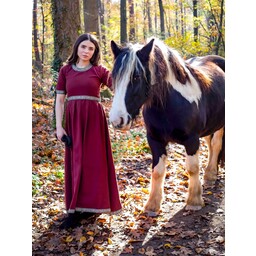 Renaissance dress with short sleeves, red - Celtic Webmerchant