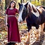 Renaissance dress with short sleeves, red - Celtic Webmerchant