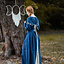 Medieval Dress Larina, Blue-Naturel - Celtic Webmerchant