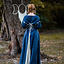 Medieval Dress Larina, Blue-Naturel - Celtic Webmerchant