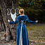 Medieval Dress Larina, Blue-Naturel - Celtic Webmerchant