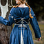 Medeltida klänning Larina, blå-naturel - Celtic Webmerchant