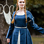 Middeleeuwse jurk Larina, blauw-naturel - Celtic Webmerchant