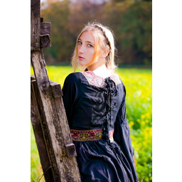 Średniowieczna sukienka Borgia, czarna - Celtic Webmerchant