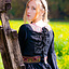 Middeleeuwse jurk Borgia, zwart - Celtic Webmerchant