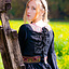 Mittelalterliches Kleid Borgia, schwarz - Celtic Webmerchant