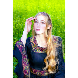 Middelalderlig kjole Borgia, sort - Celtic Webmerchant