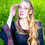 Medieval dress Borgia, black - Celtic Webmerchant