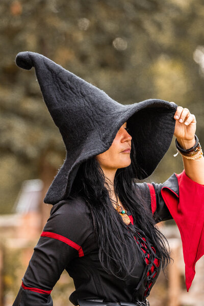 Chapeau de sorcière, noir - Celtic Webmerchant