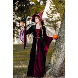 Sombrero de bruja con estrellas, rojo - Celtic Webmerchant