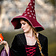 Leonardo Carbone Witch hat with stars, red - Celtic Webmerchant