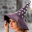 Sombrero de bruja con estrellas, Brown - Celtic Webmerchant