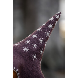 Witch hat with stars, brown - Celtic Webmerchant