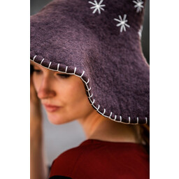 Sombrero de bruja con estrellas, Brown - Celtic Webmerchant