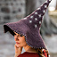 Heks hat med stjerner, brun - Celtic Webmerchant