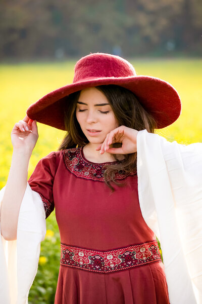 Felt Hat, rosso - Celtic Webmerchant