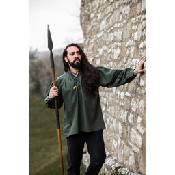 Camisa medieval friedrich, verde - Celtic Webmerchant