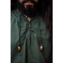 Camisa medieval friedrich, verde - Celtic Webmerchant