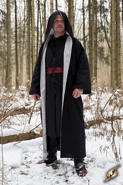 Wizard dräkt, svart-silver - Celtic Webmerchant