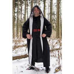 Wizard robe, black-silver - Celtic Webmerchant
