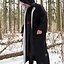 Wizard robe, black-silver - Celtic Webmerchant