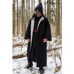 Wizard robe, black-silver - Celtic Webmerchant