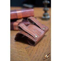 Potionholder med to flasker, brun - Celtic Webmerchant