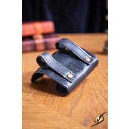 Potion holder with two bottles, black - Celtic Webmerchant