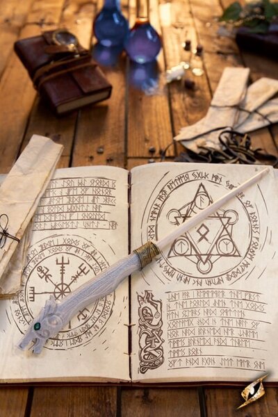 Wand Fafnir, weiß - Celtic Webmerchant